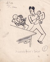 Byssz Róbert (1893-1961): David and Goliath.
