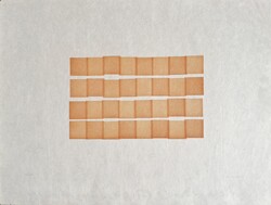 Vera Molnár (1924-2023) - Orange Squares, Signed and Numbered Screen Print (25/30)