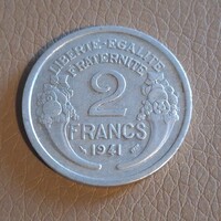 Franciaország 2 frank, 1941