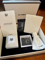 Új Arany eljegyzési gyűrű 14 karátos + Zafír Glamira