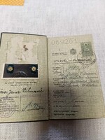Magyar Királyság régi útlevél 1937