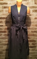 Original Country Line Dirndl Dress with Apron Size 40