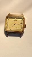Ruhla Quartz watch – gold-colored / gold-plated case, retro German watch