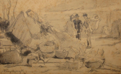 CSODÁS GARANTÁLTAN EREDETI PÖRGE GERGELY / 1858-1930 / : ÚJPESTI PIAC
