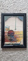 Hundertwasser kis kép keretezve.