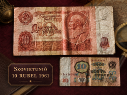 Soviet Union 10 rubles 1961 – Lenin, Зт series, P#233a – original banknote