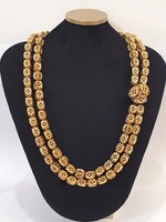 Vintage VOGUE aláírt 18kt aranyozott Nyaklánc