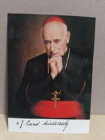 Mindszenty József bíboros alkalmi képeslap első napi bélyegzéssel (1991)