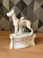Hollóházi Stúdiós Kutya Dog Trófea porcelán figura DDC
