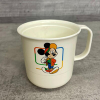 Tupperware Disney Mickey, Minnie Mouse vintage műanyag gyermek bögre