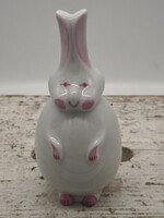 Hollóházi ritka porcelán nyuszi figura