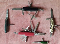 Old Pocket Knives, Pocket Razors.../ French Pradel, German Wingen, Swiss Military ....