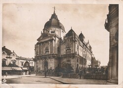 Régi képeslap - Pécs, Nemzeti színház