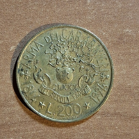 Olaszország-200 líra 1994 (A csendőrség megalakulásának 180.évfordulója)