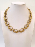 Vintage GIVENCHY 18kt aranyozott aláírt egyedi Nyaklánc