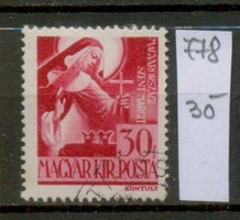 M133 - Magyarország 1944. Szent Margit 30f bélyeg (MB 778) - Postatiszta