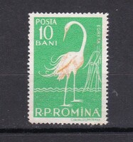 1957 Románia Madarak 10 bani Postatiszta Bélyeg