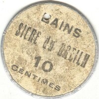 10 centim centimes 1900-1920 Bains de Bally (Bally fürdő) Franciaország