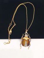 ALEXIS BITTAR aláírt kristály Scarab Nyaklánc