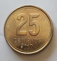 Argentina 25 centavos 2010 (LA50)