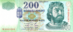 200 forint 1998 UNC