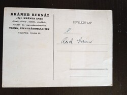 D210623 Krámer Bernát – Krámer Imre divat-, cipőáru-, fűszer- és vegyeskereskedés – Tolna