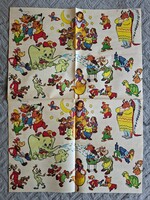 Retro Disney mesefigurás csomagolópapírok 30 db