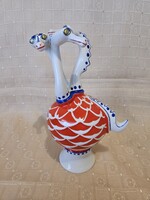Hollóházi art deco Háromfejű Sárkány Ritka!