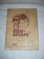 Régi kis zsebatlasz térkép 1940 nagy magyarország, csonka magyarország