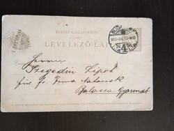 D210676 Levelezőlap Budapest–Balassagyarmat 1910 – magánlevelezőlap Szegedin Lipót részére