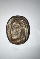GYARMATHY TIHAMÉR kisplasztika, medál bronz
