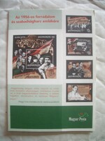 Magyar Posta tájékoztató lap 20/1996 Az 1956-os forradalom és szabadságharc emlékére