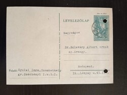 D210670 Gyulai Imre levelezőlapja Dr.Bélafalvy Albert ny. őrnagy részére –Szombathely–Budapest, 1941