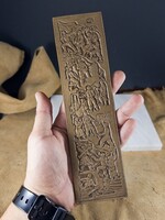Extrém ritka Beck - Kerényi - Mikus - Szabad nép dombormű bronz kis plasztika