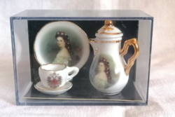 Reutter mini porcelán teás készlet - Sissi -