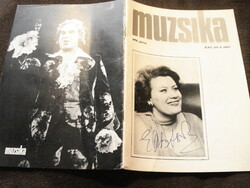 Vásáry Tamás, Melis György, Jelena Obrazcova és mások aláírásával 1979-es Muzsika