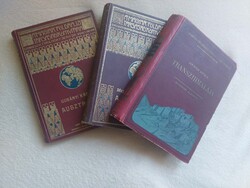 Eladó 61 darab régi, Magyar Földrajzi Társaság Könyvtára, és 6 darab Franklin-Társulat kiadványa.