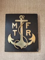 MFTR Magyar (Királyi) Folyam- és Tengerhajózási RT, levélnehezék, asztaldísz