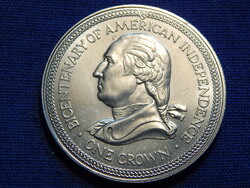 Man-sziget 1 Crown 1976 200 éves az Amerikai függetlenség (alacsony veretszám, 50.000 darab)