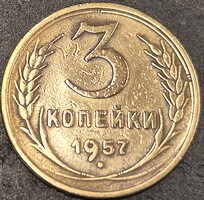 Szovjetunió, 3 Kopejka, 1957.