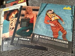 Delta magazin retro példányai láthatók az 1970-es évek végéről és az 1980-as évek 115db