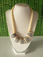 Vintage,art deco stílusú,hangsúlyos bizsú nyaklánc