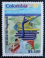 KS757 / Columbia 2001 A Magdalena folyó felfedezésének 500. évfordulója bélyeg postatiszta