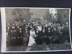 Antik esküvői fotó Gádoros 1947 Kucsa György fényképész műterme