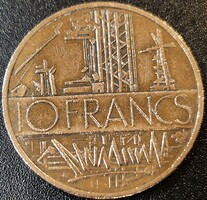 Franciaország 10 frank, 1977.