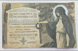 Ritkaság! Marx és Grossmann Érckoporsó- és Ércárugyár Mintakönyve (1920 évek ) – Szecessziós grafika