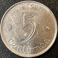 Franciaország 5 centime, 1961.
