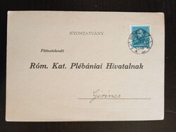 D210686 Miskolc-Mindszenti Római Katolikus Plébánia – házassági értesítő Girincs – Balog Jenő – 1937