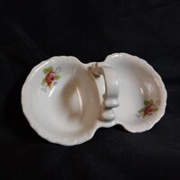Zsolnay Porcelain Spiced Container / Serving Dish with Rose Motif