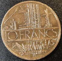 Franciaország 10 frank, 1980.